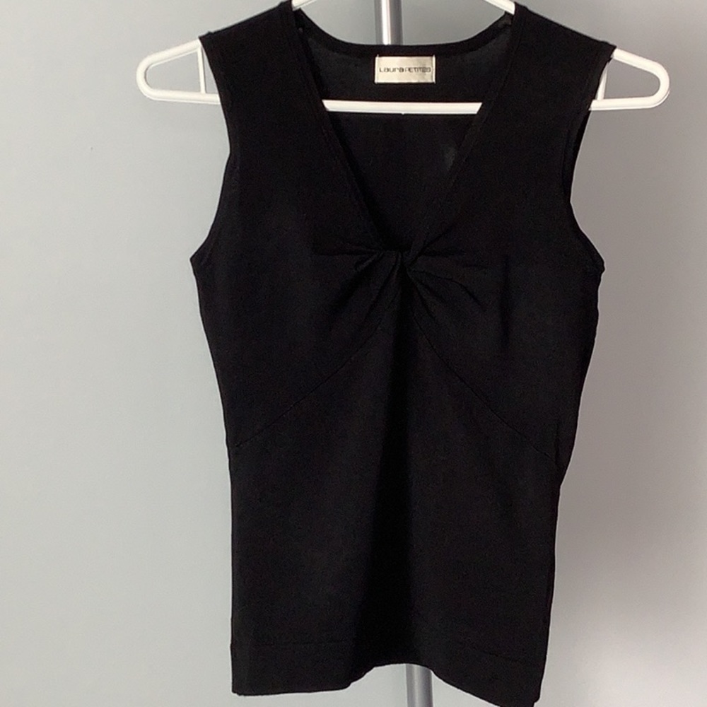 LAURA PETITES~Knot Front Tank